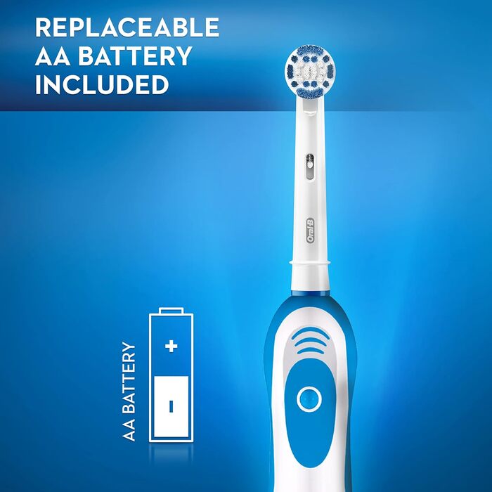 Електрична зубна щітка Oral-B Pro-Expert, 1 ручка, 1 насадка для зубної щітки Precision Clean, 2 батареї, 1 режим з 2D-чищенням, синій і білий 1 уп