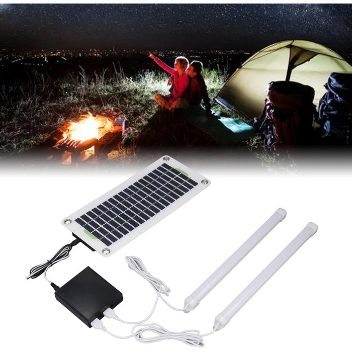 Ліхтар для кемпінгу потужністю 30 Вт з водонепроникним акумуляторним блоком, двома USB-портами 12 В/5 В для використання в наметах та на природі