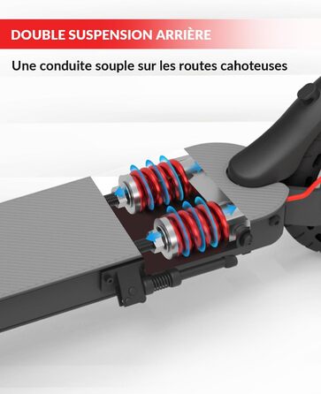 Електросамокат з допуском до дорожнього руху, електросамокат INVANTI E30, запас ходу 32 км, електросамокат для дорослих із задніми амортизаторами, електросамокат вантажопідйомністю 120 кг, складний електросамокат із застосунком та поворотниками, сірий