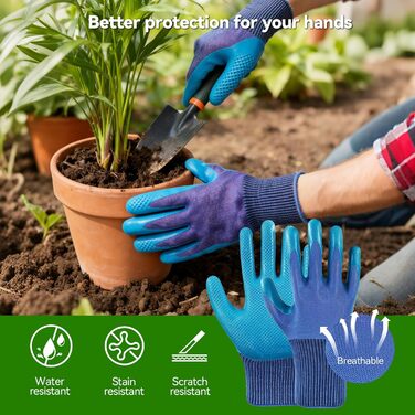 Набір садових інструментів Auvstar, 7 предметів лопатка, граблі, секатор та інше для догляду за садом. З міцним чохлом для зберігання та килимком для пересадки рослин. Ідеальний подарунок для садівників та садівниць