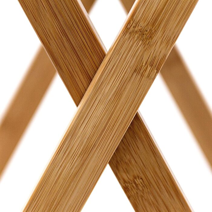 Столик Relaxdays Tray, бамбук, ВxШxГ 63,5 x 55 x 35 см, складний бічний столик з підносом, для сніданку, натуральний, одинарний