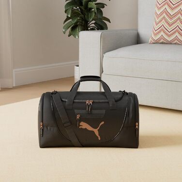 Жіноча сумка PUMA Evercat Duffle Bag для тренувань кандидатів один розмір чорний / червоне золото