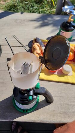 Газова лампа Nola з газовим балончиком 190 г та 3 чохлами - Газовий картриджний ліхтар для кемпінгу, газовий балончик з бутаном, газовий ліхтар для вулиці, газовий ліхтар для кемпінгу, паливний ліхтар, арт. 930