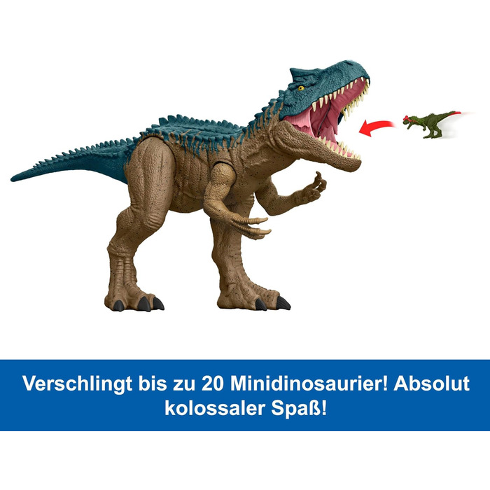 Світ Юрського періоду Теорія хаосу Netflix - фігурка гігантського динозавра Алозавра, надвеликий динозавр, може проковтнути 20 мін