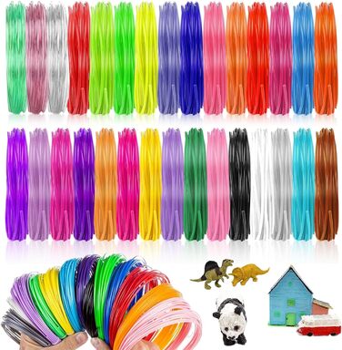 Кольорів 3D Pen Filament PLA 1,75 мм Кольори 3D Pen 5 м кожна Аксесуари 3D Pen Filament 3D Pen Filament для ручки 3D-принтера, для дітей і дорослих (3D ручка не входить в комплект), 30