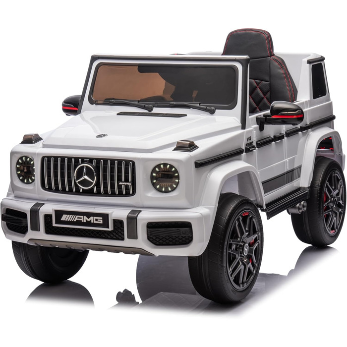 Дитячий електромобіль FINOOS Mercedes G63 AMG XL, 24V, 4х4 електричний дитячий автомобіль з пультом дистанційного керування, шкіря