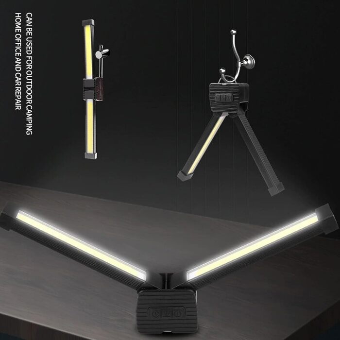 Фітнес-ліхтарик Позувальний ліхтарик для бодібілдингу - Ручний акумуляторний робочий ліхтарик 7-канальний складний ліхтарик з регульованою яскравістю Водонепроникний гачок для сценічної фотографії фітнесу