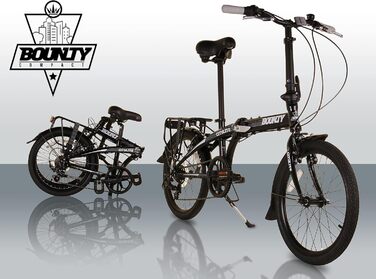 Складаний велосипед Bounty Citylite Легка алюмінієва рама 6-швидкісні передачі Shimano з перемикачами Revo Ідеально підходить для щоденних поїздок
