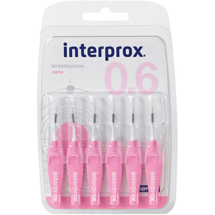 Щітки Interprox Interdental Brushes pink nano 6 шт. , 3 упаковки (3 шт. 6 шт. )