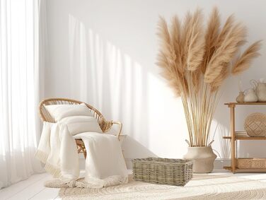 Кошик Kobolo з ротанга, полиця для зберігання - квадратний - ротанг - кубу сірий - великий - 52x40x20 см