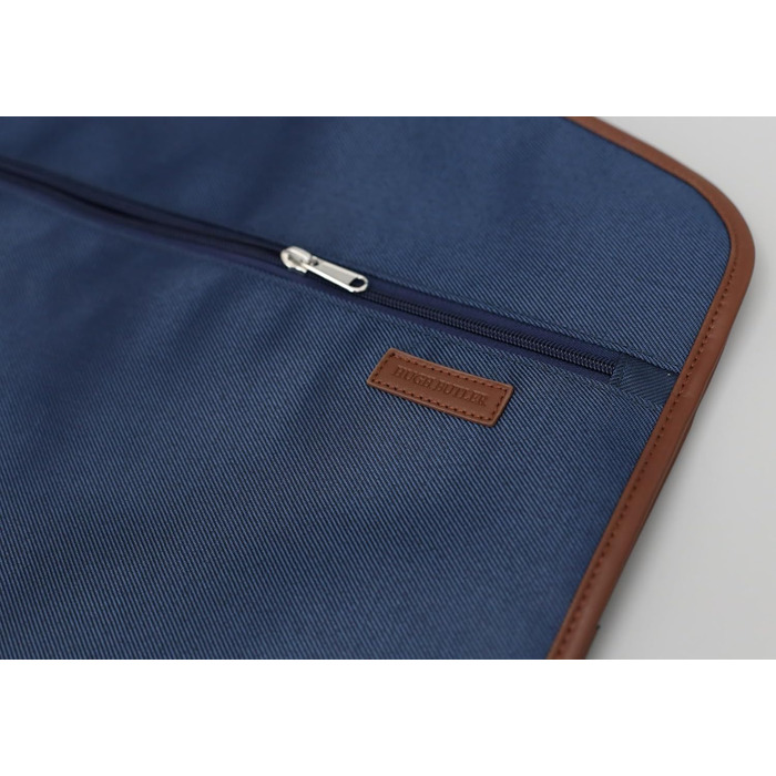 Костюмна сумка - Костюмна сумка для чоловіків та жінок - для 1-2 костюмів, з плечовим ремінцем, кишенею на блискавці - Складана дорожня сумка, сумка для сорочки, захисний чохол - Niles Коричнево-синій темно-синій/коричневий