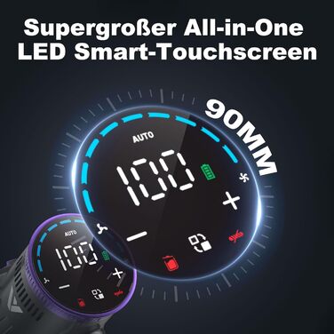 Акумуляторний пилосос coovy SU7 580 Вт, 45000 Па Акумуляторний пилосос до 70 хвилин роботи, Акумуляторний пилосос з супер великим