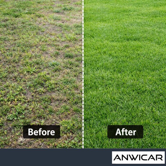 Гребінь для вирівнювання газону з нержавіючої сталі 60x30 см з ручкою 150 см - Міцний вирівнювач для рівномірного догляду за газоном - Ракель для вирівнювання піску та розгладження газону для саду та спортивних майданчиків