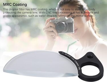 Ручний роздільний діоптрійний фільтр, 79-міліметровий фільтр зі спеціальним ефектом розмиття, покриття MRC, водонепроникне оптичне скло для фотозйомки з розділеним діоптрійним фільтром для дзеркальної камери