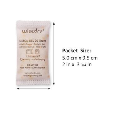 Г 12 упаковок Акумуляторні пакети з силікагелем-адсорбентом, пакети з осушувачем, від помаранчевого до зеленого, дисплей сушарки повітря, харчовий клас, 20
