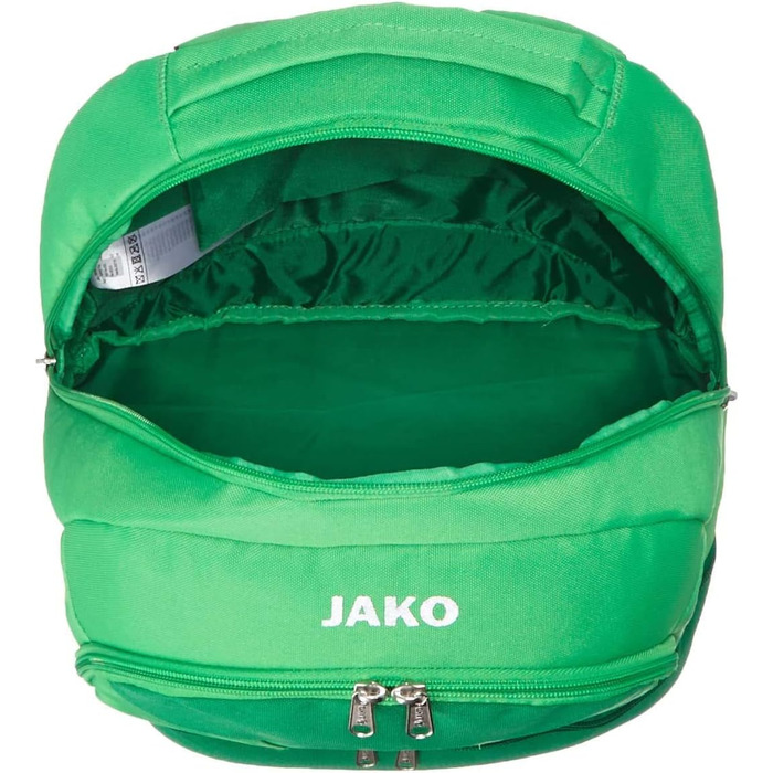 Рюкзак JAKO Striker, гендерно-нейтральний, порожній/без розміру, спортивно-зелений