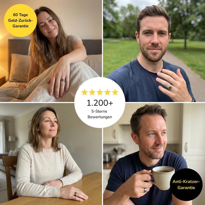 Преміальне кільце для здоров&39я та фітнес-трекер без підписки Цілодобове вимірювання сну, частоти серцевих скорочень, ВСР, стресу та SpO2 Надлегке (4 г), водонепроникне за стандартом IP68 та 7 днів роботи від батареї, сріблястий колір 67