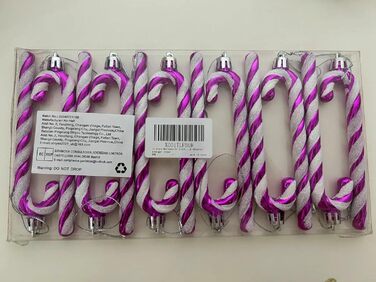 Різдвяних прикрас у формі цукерок для ялинки 12 шт No-Hell