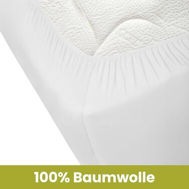 Простирадло на резинці для автофургона - Простирадло для автофургона - Французька постільна білизна - для ліжка каравану - Oeko-TEX - Права, - Біла