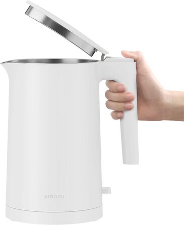 Електричний чайник Xiaomi Mi Electric Kettle 2 Kettle без бісфенолу А (1,7 літра, 1 800 Вт, внутрішній корпус з нержавіючої сталі, алюмінієва нагрівальна пластина, світловий індикатор, відкриття кришки одним натисканням кнопки, основа на 360 з намотувачем