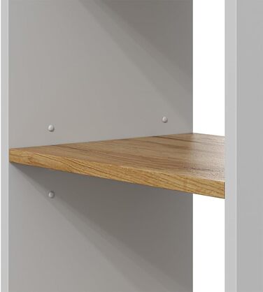 Книжкова шафа Vicco Tomy, білий/золотий дуб, 40 x 120 см, 4 відділення, білий/золотий дуб, 40 x 120 см