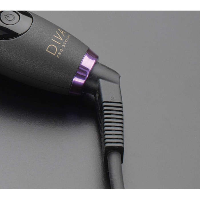 Цифрові щипці Diva Pro Styling Digital Tongue 25 мм - плойка/щипці для завивки - функція автоматичного вимкнення, чорна