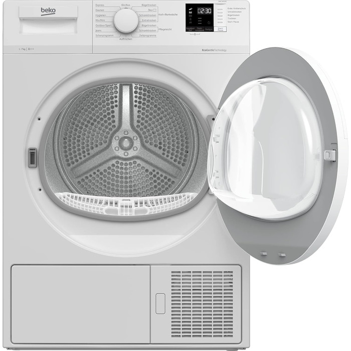 Сушильна машина Beko DHC946GX b300 з тепловим насосом, до 9 кгглибина корпусу 46 см, клас енергоспоживання A, 15 програм ніжний барабан AquaWave , білий