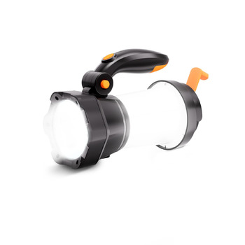 В-1 світлодіодний кемпінговий ліхтар, акумуляторний ліхтарик з ручним приводом для екстреного заряджання, портативний кемпінговий ліхтарик з 3 режимами світла для походів на свіжому повітрі, 2-