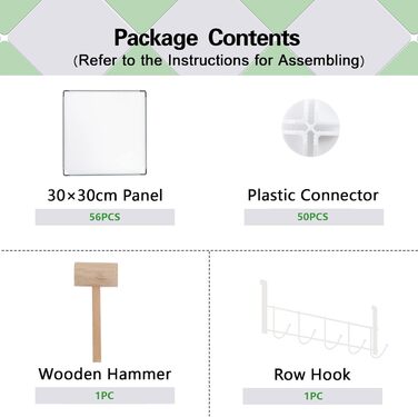 Кубоподібна полиця для зберігання, 16 кубічних полиць, шафа, модульна пластикова полиця своїми руками, ідеально підходить для спальні, вітальні, офісу, 122 см Д x 31 см Ш x 122 см В, молочно-білий, UPCS16M 16 кубів
