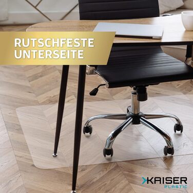 Прозорий килимок для підлоги Kaiser 90x120 см - Прозорий килимок для столу - Килимок для стільця - Нековзний килимок для стільця - Захисний килимок для офісних стільців - Пластиковий килимок для стільця 90 x 120 см