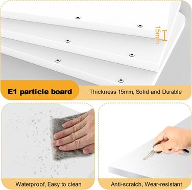 Г-подібна кутова полиця з 5 полицями, велика відкрита окремостояча полиця, кутова книжкова полиця білого кольору для спальні, вітальні, кабінету, 90x48x169 см 90 x 48 x 169 см Білий