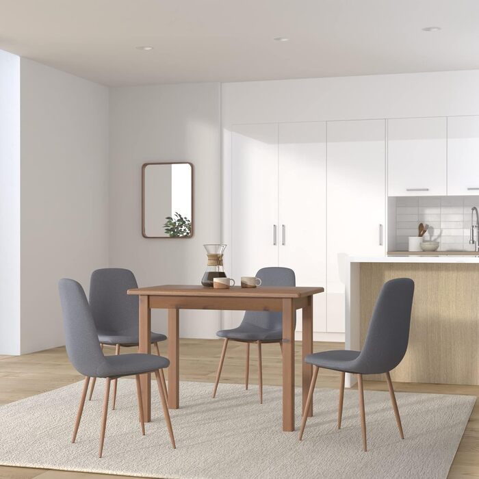 Стіл з масиву сосни під дуб класичний дизайн кольору дуба, 100 x 60 см