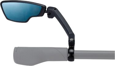 Дзеркало заднього виду для велосипеда BBB Cycling CityView для електровелосипеда, ліве - підходить для керма Ø 19-26 мм - антиблікове покриття - дзеркало заднього виду для велосипеда - чорне - BBM-05 - ліве