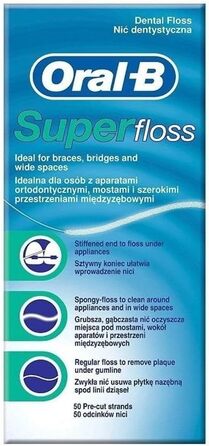 Зубна нитка ORAL B Superfloss, набір 6x50 шт.