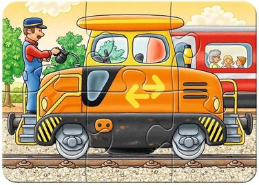 Дитячий пазл Ravensburger - 06954 На роботі - Мій перший пазл на 2,4,6,8 елементів - Пазл для дітей від 2 років