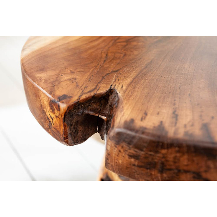 ІНТЕР&39ЄР riess-Ambiente.de Табурет зі стовбура дерева ROOT Тиковий стілець Сидіння з масиву кореневого дерева Табурет Приставний столик Стіл з натурального дерева Стіл з деревини Дерев&39яний стілець Пуф для ніг