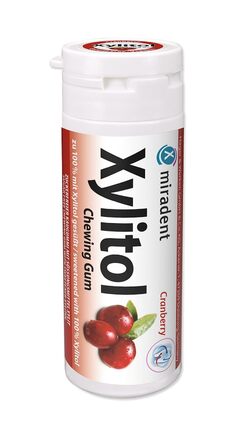 Жувальна гумка miradent Xylitol Dental Care журавлина– 12 шт.