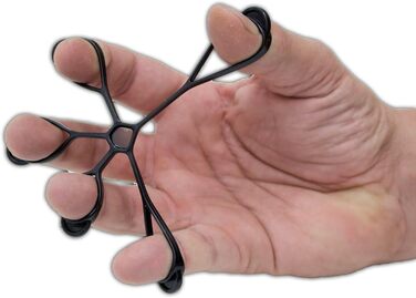 Еспандер для пальців AFH Тренажер для рук Набір з 3 шт. Міцний (зелений), дуже сильний (синій) та надзвичайно сильний (чорний)