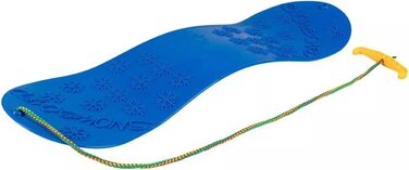 Сноуборд для дітей санки дошка 72см пластик з мотузковою ручкою пластик синій