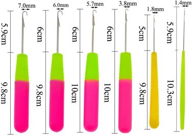 Гачок-засув Nsiwem Гачок-засувка для килима Гачок-засувка Гачок-засувка Гачок для вязання гачком Гачок для вязання килимів Набір гачків для вязання гачків Інструмент для фіксації для виготовлення килимів з плетеним волоссям