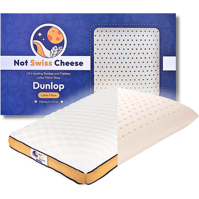 НОВИНКА, ОНОВЛЕННЯ 2025 РОКУ. Подушка Dunlop зі 100 латексу середньої жорсткості, 27,5 x 15,7 x 5,6 дюймів Розмір queen-size ортопедична подушка для підтримки шиї для тих, хто спить на боці, щоб полегшити біль у шиї Служить понад 10 років. Розмір queen-si