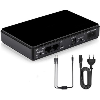 Міні ДБЖ Джерело безперебійного живлення 8800Mah Powerbank Міні ДБЖ з гігабітним POE для бездротового маршрутизатора, модему, каме