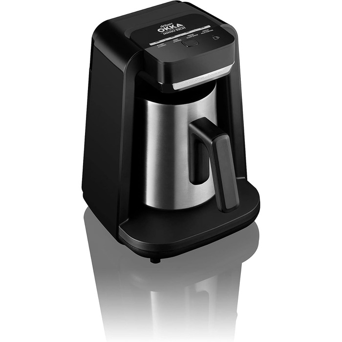 Турецька кавоварка ARZUM OKKA OK0012-RK Rich Spin M, функція молочної турецької кави, система запобігання переповненню, хром