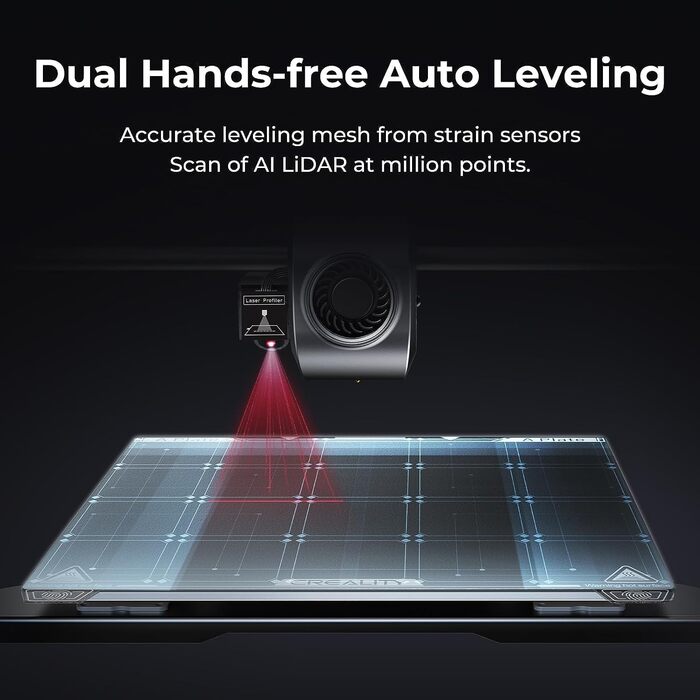 Принтер Creality K1 Max, швидкість друку 600 мм/с, автоматичне вирівнювання, подвійне охолодження, інтелектуальна камера AI, велик