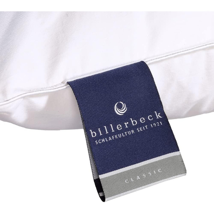 Пухова подушка Billerbeck Piccola 80 x 80 см М&39яка підкладка Підходить для людей з алергією на пилових кліщів Можна прати при температурі до 60C (1 упаковка)