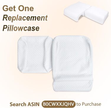 Подушка з піни з ефектом пам&39яті HOMCA для сну, подушка для пари, подушка для рук, дихаюча вигнута м&39яка подушка, подушка з повільним відскоком для підтримки поперекового відділу підлокітника