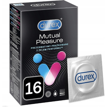 Презервативи Durex Mutual Pleasure - для клімаксу суглобів, 1 упаковка (1 х 16 шт. )