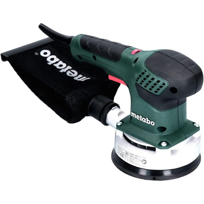 Шліфувальна машина Metabo SXE 3125 (600443000) Картонна коробка, діаметр опорного диска 125 мм, частота обертання на холостому ход