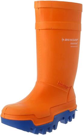 Захисне взуття DUNLOP Purofort Thermo Full Safety Unisex для дорослих гумові чоботи, помаранчеві, 39/40 EU