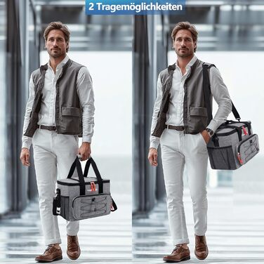 Складана сумка-холодильник для подорожей, ізольована сумка/термосумка/сумка-холодильник для їжі та напоїв, портативний холодильник для кемпінгу, пляжу, барбекю, гриля, пікніків, походів, шопінгу, 20 л